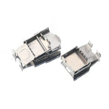 5Pcs Stainless Steel Crimp Head Clips for Diy Bracelet