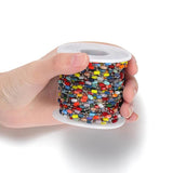 1m Colorful Beaded Chain Necklace for DIY Jewelry Making