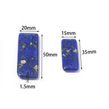 Nature Stone Pendant 3Pcs 15x35mm & 20x50mm Multicolor DIY Jewelry