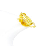 50pcs 10mm Ear Clip Base Earrings Blank Setting Glass Cabochons