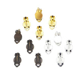 50pcs 10mm Ear Clip Base Earrings Blank Setting Glass Cabochons