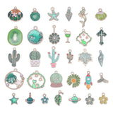 Enamel Charms Pendants for Jewelry Making Set Bulk Necklace Earrings