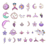Enamel Charms Pendants for Jewelry Making Set Bulk Necklace Earrings