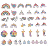 Enamel Charms Pendants for Jewelry Making Set Bulk Necklace Earrings