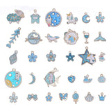 Enamel Charms Pendants for Jewelry Making Set Bulk Necklace Earrings