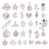 Enamel Charms Pendants for Jewelry Making Set Bulk Necklace Earrings