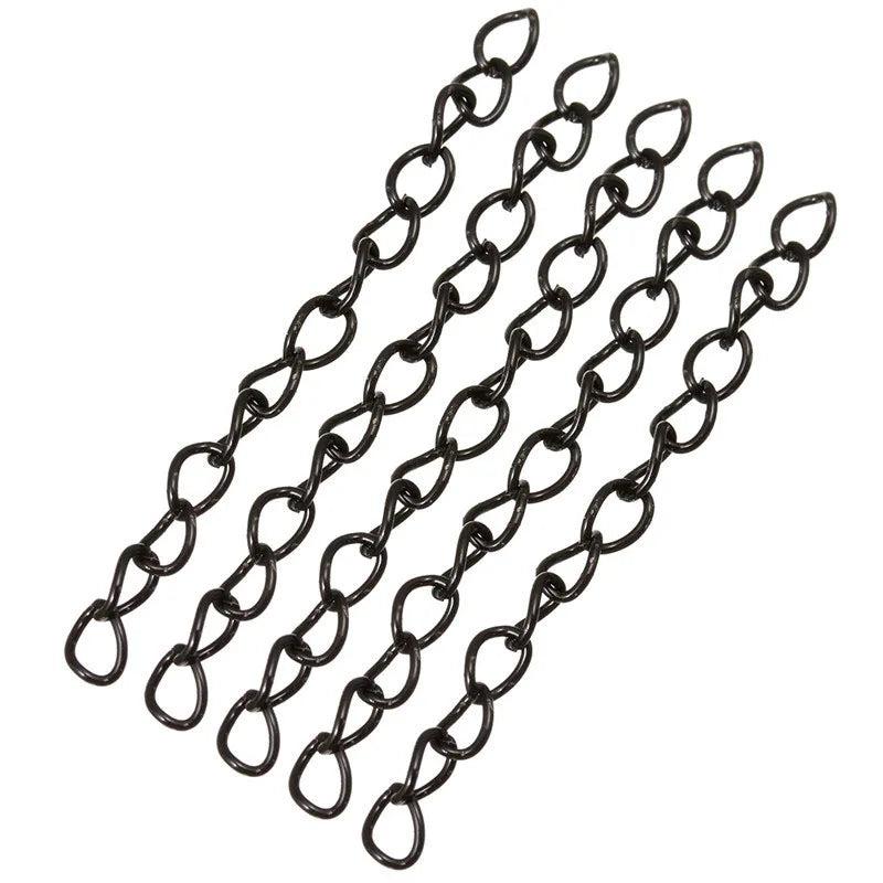 100pcs Metal Bulk Tail Chains 50x3mm for DIY Jewelry Making
