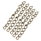100pcs Metal Bulk Tail Chains 50x3mm for DIY Jewelry Making