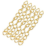 100pcs Metal Bulk Tail Chains 50x3mm for DIY Jewelry Making