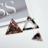 Triangle Eardrop Resin Plastic Acetic Acid Diy Material Pendant Necklace Charms