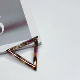 Triangle Eardrop Resin Plastic Acetic Acid Diy Material Pendant Necklace Charms