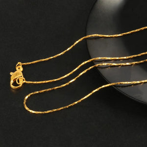 12pcs Silver/Gold Twisted Chains with Lobster Clasps for DIY Jewelry Making