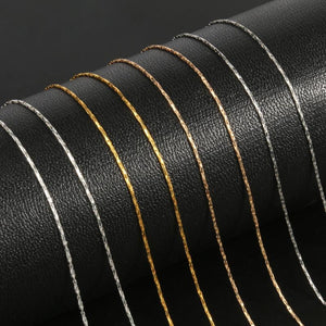 12pcs Silver/Gold Twisted Chains with Lobster Clasps for DIY Jewelry Making