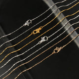 12pcs Silver/Gold Twisted Chains with Lobster Clasps for DIY Jewelry Making