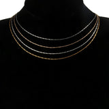 12pcs Silver/Gold Twisted Chains with Lobster Clasps for DIY Jewelry Making