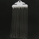 12pcs Silver/Gold Twisted Chains with Lobster Clasps for DIY Jewelry Making