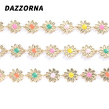 1 Meter Stainless Steel Flower Chains for DIY Jewelry Making