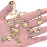 1 Meter Stainless Steel Flower Chains for DIY Jewelry Making
