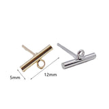 8pcs K Plated Stud Earrings One Hole Diy Pendant Material Supplies