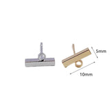 8pcs K Plated Stud Earrings One Hole Diy Pendant Material Supplies