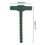 100 Pcs T-Shaped Green Corsage Safety Clips Unisex Shirt Collar Pins