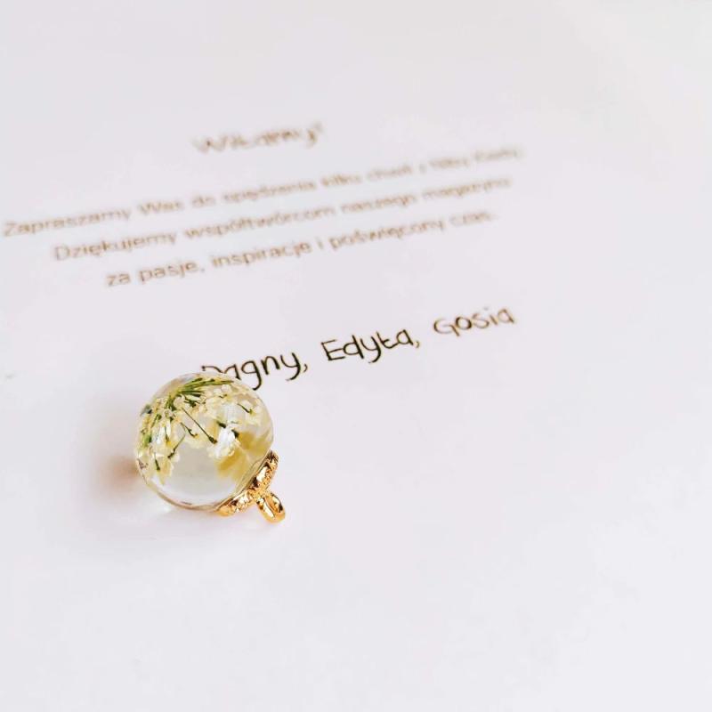Crystal Flower Pendant Necklace Eardrop Charms DIY Jewelry Accessories