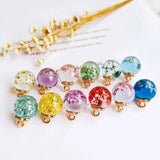 Crystal Flower Pendant Necklace Eardrop Charms DIY Jewelry Accessories