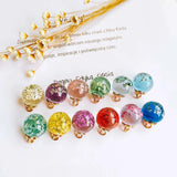 Crystal Flower Pendant Necklace Eardrop Charms DIY Jewelry Accessories
