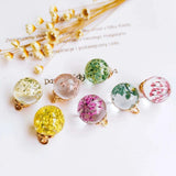 Crystal Flower Pendant Necklace Eardrop Charms DIY Jewelry Accessories