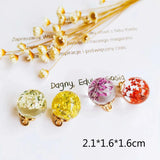 Crystal Flower Pendant Necklace Eardrop Charms DIY Jewelry Accessories