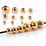 50pcs Stainless Steel Round Spacer Beads DIY Jewelry Making