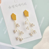 10pcs DIY Alloy Painting Geometric Strap Earrings Accessories