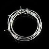 100pcs 25mm Round Circle Earrings Iron Ear Wire Hooks DIY Jewelry
