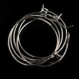 100pcs 25mm Round Circle Earrings Iron Ear Wire Hooks DIY Jewelry