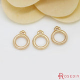 6 Sets 12x10MM 24K Color Brass Bracelet O Toggle Clasps