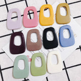 6Pcs Green Acrylic Hair Card Patch DIY Hand Jewelry Ear Nail Accessories