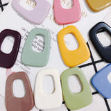 6Pcs Green Acrylic Hair Card Patch DIY Hand Jewelry Ear Nail Accessories