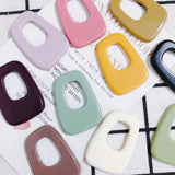 6Pcs Green Acrylic Hair Card Patch DIY Hand Jewelry Ear Nail Accessories