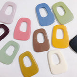 6Pcs Green Acrylic Hair Card Patch DIY Hand Jewelry Ear Nail Accessories