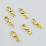 10PCS Square Lobster Clasp for Necklace Bracelet 4*(10+8)mm