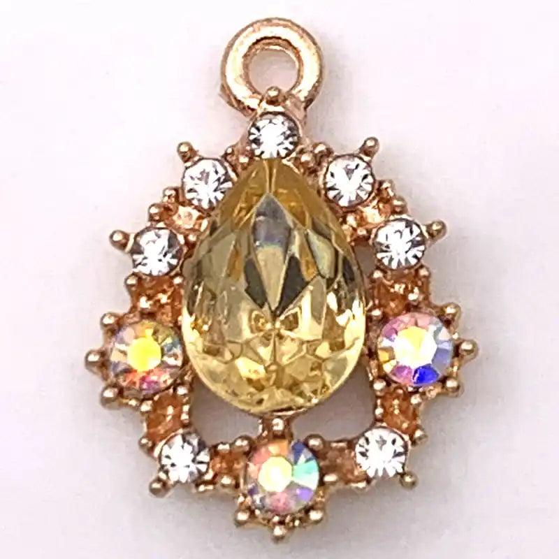 Rhinestone Jewelry Applique Embellishments DIY Alloy Crystal Accessories 10pcs