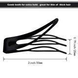 10pcs Metal Snap Hair Clips Hairpins Base Hairwear Jewelry Making Salon Tool