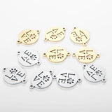 10pcs Love Heart Stainless Steel Pendant Charms Left Dog Paw Pendants