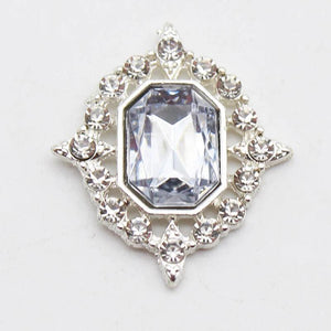 10pcs 25 * 30MM Diamond Flat Bottom Rhinestone Decoration DIY Accessories