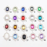 10pcs 25 * 30MM Diamond Flat Bottom Rhinestone Decoration DIY Accessories
