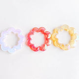 Acrylic Flower Loop Pendant Earring Charms DIY 8pcs