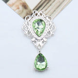 10Pcs Rhinestone Flat Brooch Wedding Decoration DIY