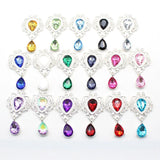 10Pcs Rhinestone Flat Brooch Wedding Decoration DIY