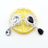 10Pcs Rhinestone Flat Brooch Wedding Decoration DIY