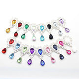 10Pcs Rhinestone Flat Brooch Wedding Decoration DIY